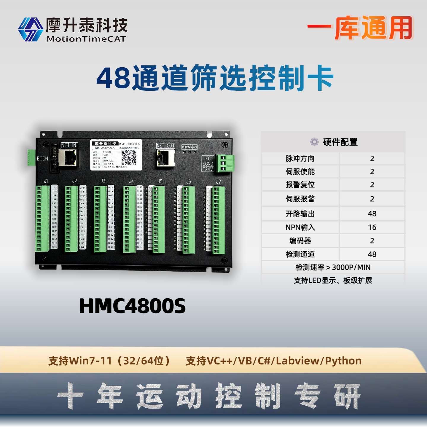 高速自动筛选控制卡-HMC4800S