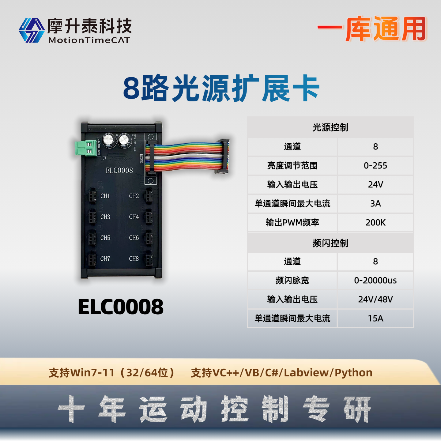 8路光源扩展卡-ELC0008
